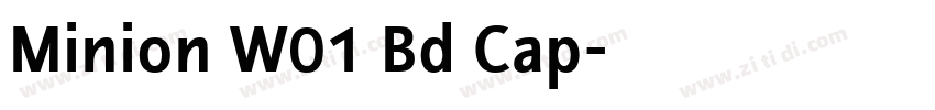 Minion W01 Bd Cap字体转换